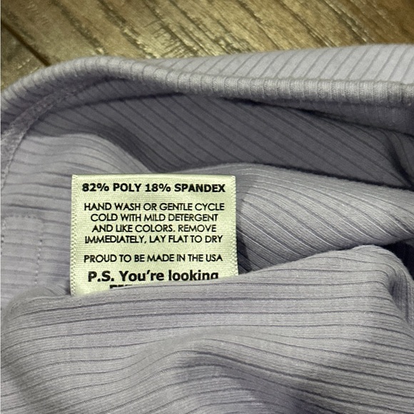 Tiger Friday Light Purple Cropped Ribbed Tank Top Size Adult Small - Picture 5 of 7